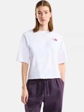 tricou cu maneci scurte pt. femei The North Face W Hike Picnic Boxy Ss Tee-Graphic alb 1