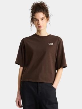 tricou cu maneci scurte pt. femei The North Face W Hike Picnic Boxy Ss Tee-Graphic maro 1