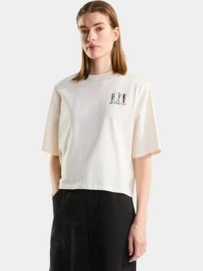 tricou cu maneci scurte pt. femei The North Face W Ski Embro Boxy Ss Tee-Graphic alb 1