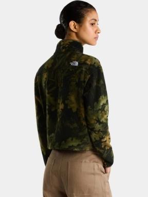pulover polar pt. barbati The North Face W Novelty Logo Glacier 1/4 Zip - Print verde 3