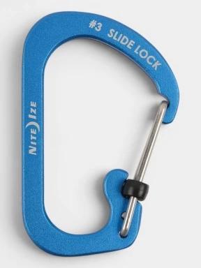 carabiniera Niteize SlideLock® Carabiner Aluminum #3 albastru 1