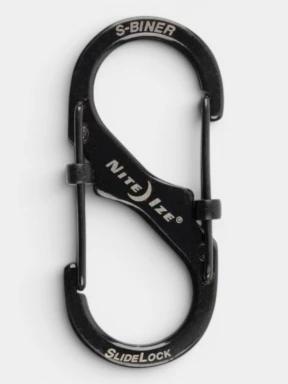 carabiniera Niteize S-Biner® SlideLock® Stainless Steel #2 negru 1
