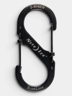 carabiniera Niteize S-Biner® SlideLock® Stainless Steel #4 negru 1