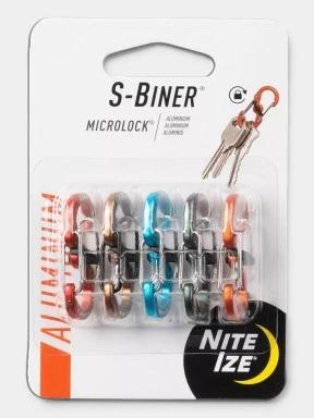 carabiniera Niteize S-Biner® MicroLock® Aluminum - 5 Pack multicolor 3