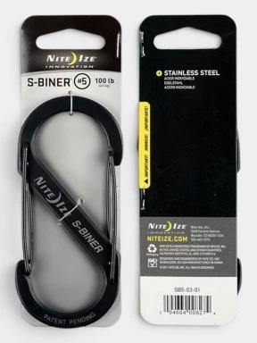 carabiniera Niteize S-Biner® Stainless Steel Dual Carabiner #5 negru 1