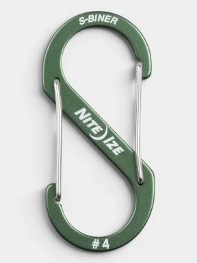 carabiniera Niteize S-Biner® Aluminum Dual Carabiner #4 oliv 1