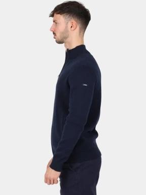 cardigan pt. barbati TBS Nouvigil albastru inchis 3