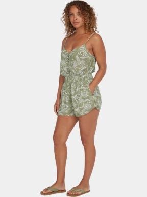 salopete pt. femei O'Neill Thin Strap Buttoned Romper oliv 3