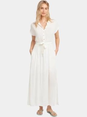 rochie camasa pt. femei O'Neill Lori Maxi Shirt Dress alb 1