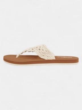 papuci flip flop pt. femei O'Neill Ditsy Crochet Sandals alb 3
