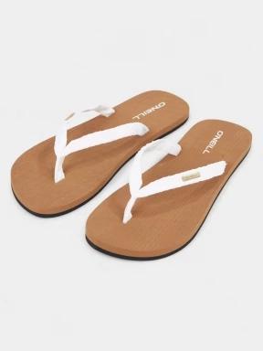papuci flip flop pt. femei O'Neill Ditsy Jacquard Sandals alb 1