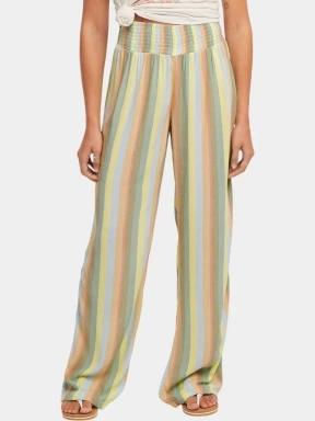 pantaloni de vara pt. femei O'Neill Johnny Smocked Waist Pants verde 1