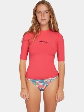 lycra cu maneci scurte pt. femei O'Neill Essentials Skin S/SLV roz 1