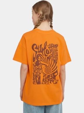 tricou cu maneci scurte pt. femei O'Neill O'Riginals Back Print T-Shirt portocaliu 3