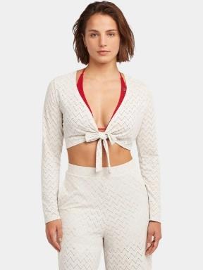 tricou cu maneci lungi pt. femei O'Neill O'Riginals Knotted L/Slv alb 1