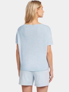 tricou cu maneci scurte pt. femei O'Neill Essentials O'Neill Script Scoop Neck T-Shirt albastru deschis 3