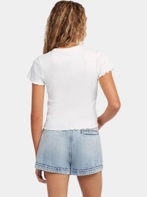 tricou cu maneci scurte pt. femei O'Neill O'Neill Rib T-Shirt alb 3