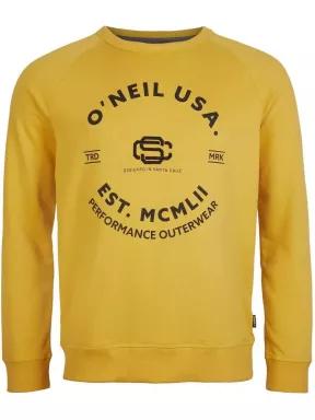 pulover pt. barbati O'Neill LM Americana Crew Sweatshirt galben 1