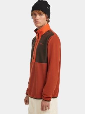 pulover polar pt. barbati O'Neill FWC'Cruz Triple Polartec Fleece portocaliu 3