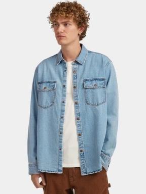 camasa cu maneci lungi pt. barbati O'Neill O'riginals Denim Shirt albastru deschis 1