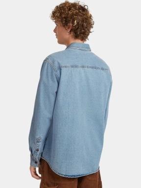 camasa cu maneci lungi pt. barbati O'Neill O'riginals Denim Shirt albastru deschis 3