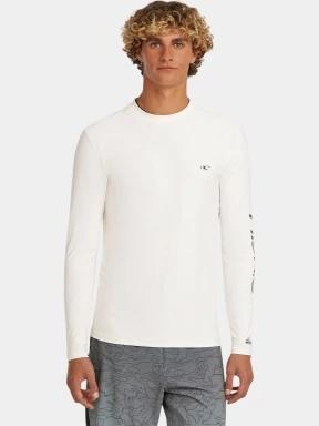 lycra cu maneci lungi pt. barbati O'Neill O'Neill Skins L/Slv alb 1