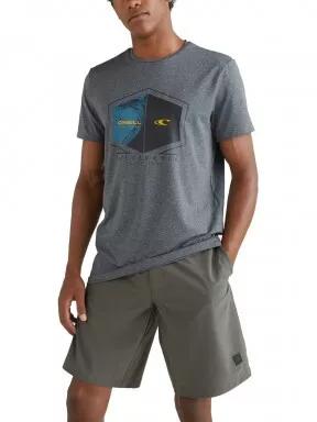 tricou pentru sport, cu maneci scurte pt. barbati O'Neill Breaker O'Neill Hybrid T-Shirt gri 1