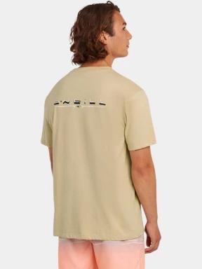 tricou cu maneci scurte pt. barbati O'Neill O'Neill Retro Back Print T-Shirt nisip 3