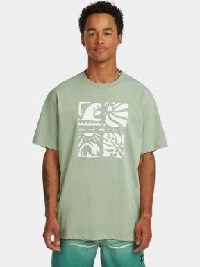 tricou cu maneci scurte pt. barbati O'Neill O'Neill Melange Front Print T-Shirt verde deschis 1