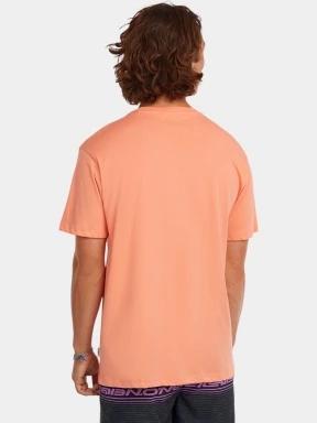 tricou cu maneci scurte pt. barbati O'Neill O'Neill Logo Stripe T-Shirt portocaliu 3