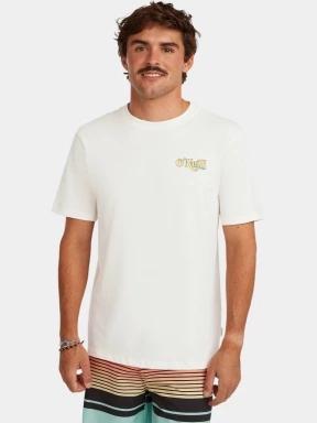 tricou cu maneci scurte pt. barbati O'Neill O'Neill Graphic Logo T-Shirt alb 1