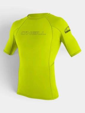 lycra cu maneci scurte pt. barbati O'Neill Basic Skins S/S Rash Guard verde 1