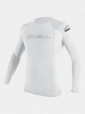 lycra cu maneci lungi O'Neill Youth Basic Skins L/S Rash Guard alb 1