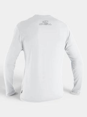 lycra cu maneci lungi pt. barbati O'Neill Basic Skins L/S Sun Shirt alb 1
