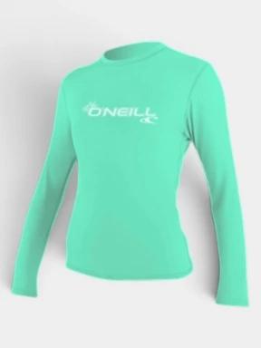 lycra cu maneci lungi pt. femei O'Neill Wms Basic Skins L/S Sun Shirt verde deschis 1