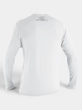 lycra cu maneci lungi O'Neill Youth Basic Skins L/S Sun Shirt alb 1