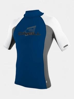lycra cu maneci scurte pt. barbati O'Neill Premium Skins S/S Turtleneck Rash Guard albastru 1
