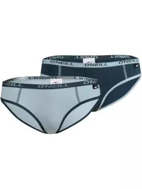 indispensabili pt. femei O'Neill Women Bikini Slip Plain 2-pack albastru deschis 1