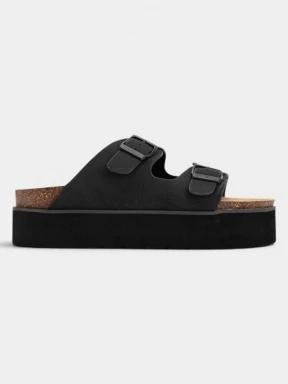 papuci pt. femei O'Neill Sandy Platform Slider Women Low negru 1