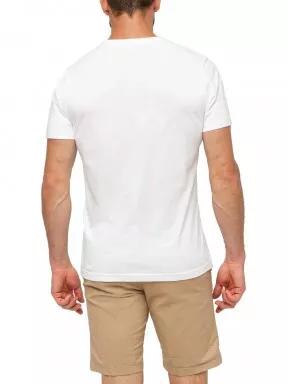 tricou cu maneci scurte pt. barbati TBS Paysatee alb 3