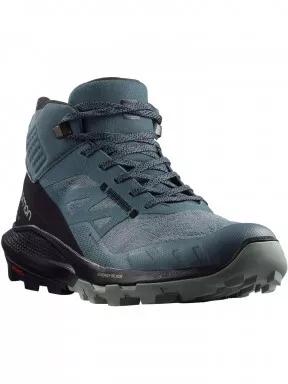 bocanci de drumetie impermeabili pt. femei Salomon Outpulse Mid Gtx W gri 1