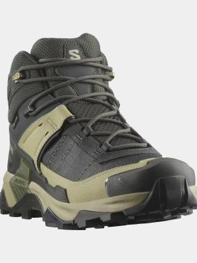 bocanci de drumetie pt. barbati Salomon X Ultra 5 Mid GTX verde 1