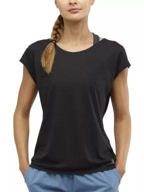 tricou pentru sport, cu maneci scurte pt. femei Salomon Comet Shaped Tee W negru 1