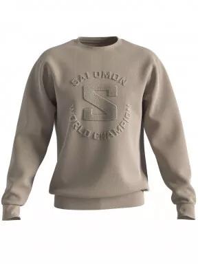 pulover pt. barbati Salomon Outlife Crewneck Sweat U maro 1
