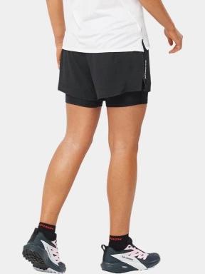 pantaloni scurti pentru sport pt. femei Salomon Sense Aero 2In1 Short W negru 3