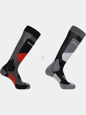 ciorapi de schi Salomon Socks S/AcceSS 2-Pack gri 1