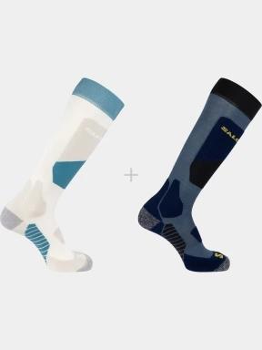 ciorapi de schi Salomon Socks S/AcceSS 2-Pack alb 1