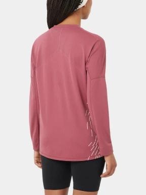 tricou cu maneci lungi, pentru sport pt. femei Salomon Sense Aero LS Tee Gfx W bordo 3