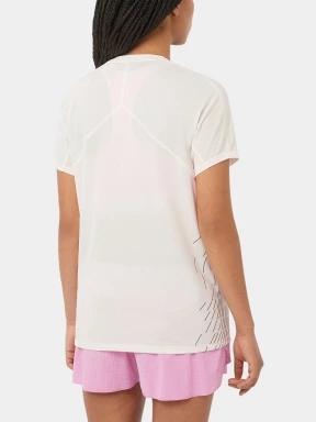 tricou pentru sport, cu maneci scurte pt. femei Salomon Sense Aero SS Tee Gfx W alb 3