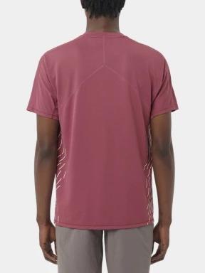 tricou pentru sport, cu maneci scurte pt. barbati Salomon Sense Aero SS Tee Gfx M bordo 3